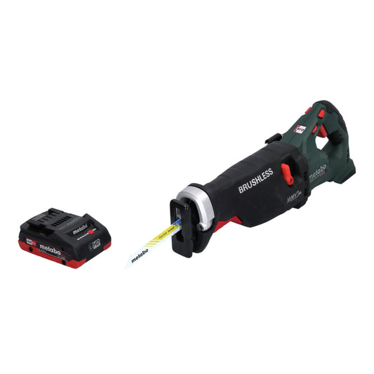 Scie sabre à batterie Metabo SSEP 18 LTX BL MVT 18 V sans balais + 1x batterie 4,0 Ah - sans chargeur