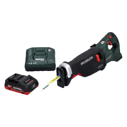 Scie sabre à batterie Metabo SSEP 18 LTX BL MVT 18 V sans balais + 1x batterie 4,0 Ah + chargeur