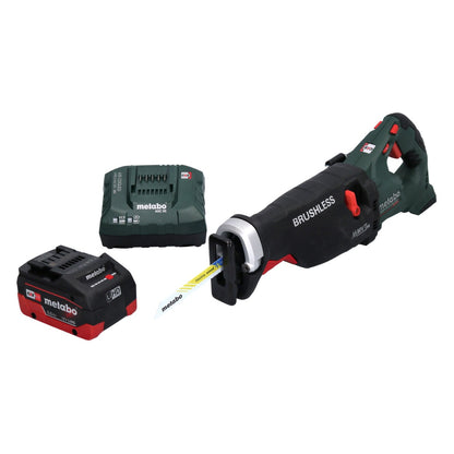 Scie sabre à batterie Metabo SSEP 18 LTX BL MVT 18 V sans balais + 1x batterie 5,5 Ah + chargeur