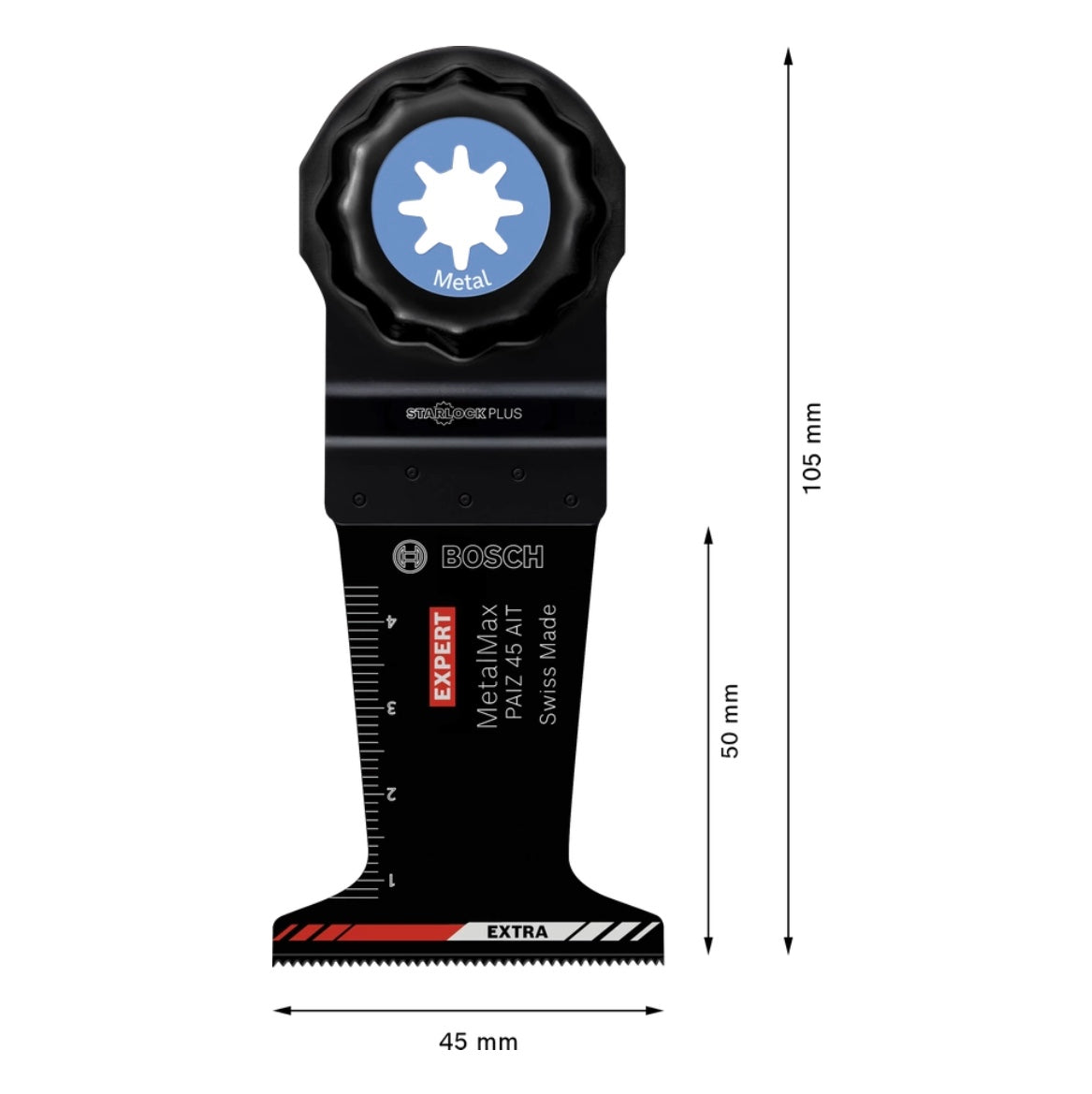 Bosch EXPERT MetalMax PAIZ 45 AIT Tauchsägeblatt Starlock Plus 45 x 50 mm 1 Stk. ( 2608900021 ) für Metall Carbide - Toolbrothers