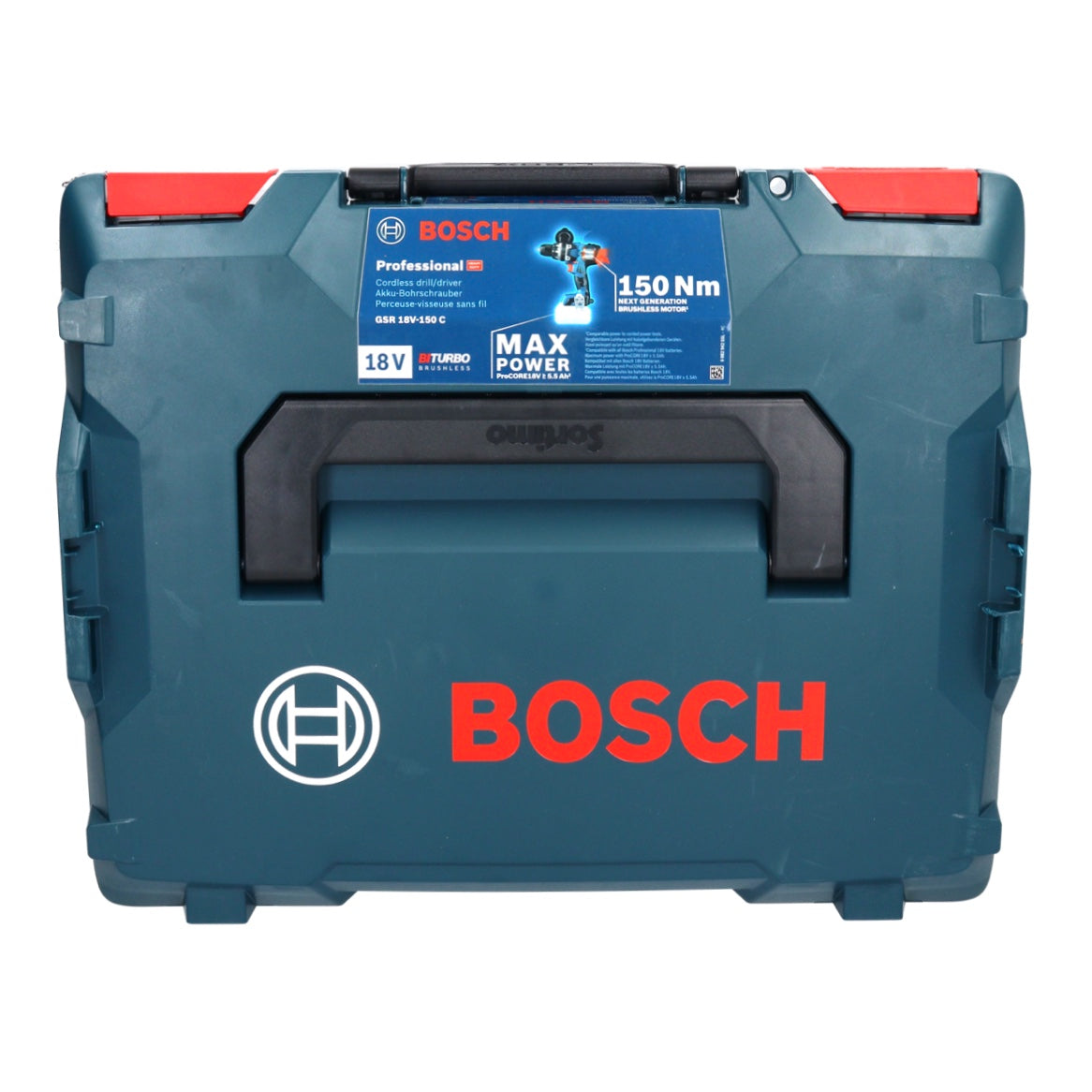 Bosch GSR 18V-150 C Professional perceuse-visseuse sans fil 18 V 150 Nm Biturbo brushless + 1x batterie ProCORE 8,0 Ah + L-Boxx - sans chargeur