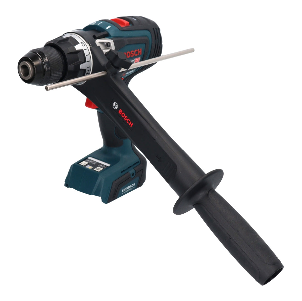 Bosch GSB 18V-150 C Perceuse à percussion sans fil professionnelle 18 V 150 Nm Biturbo brushless + 1x batterie 5,0 Ah + chargeur + L-Boxx