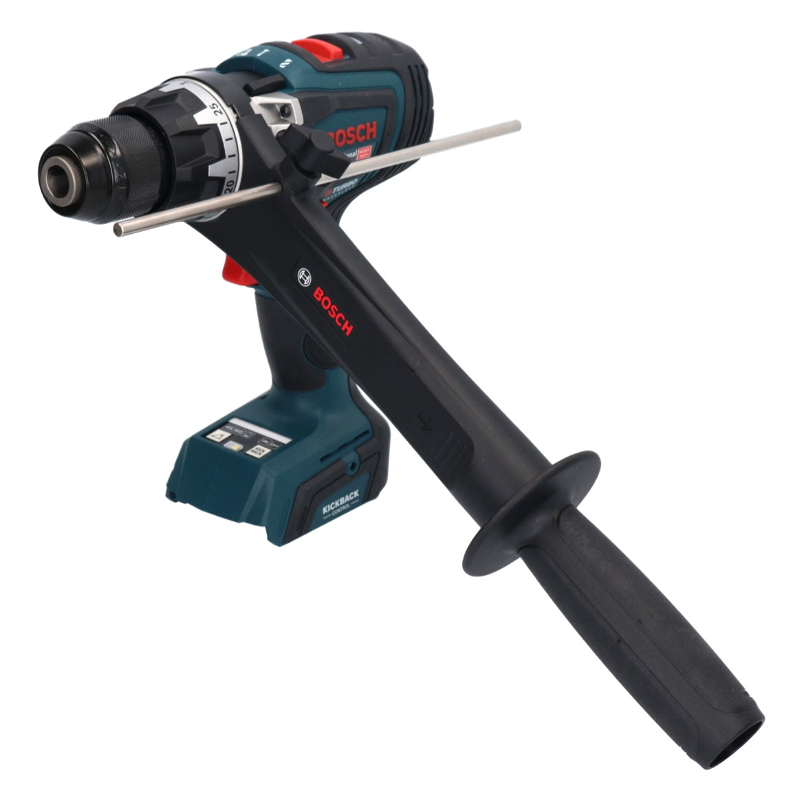 Bosch GSB 18V-150 C Perceuse à percussion sans fil professionnelle 18 V 150 Nm Biturbo brushless + 2x batteries 5,0 Ah + chargeur + L-Boxx