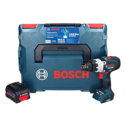 Bosch GSB 18V-150 C Professional perceuse à percussion sans fil 18 V 150 Nm Biturbo brushless + 1x batterie ProCORE 5,5 Ah + L-Boxx - sans chargeur