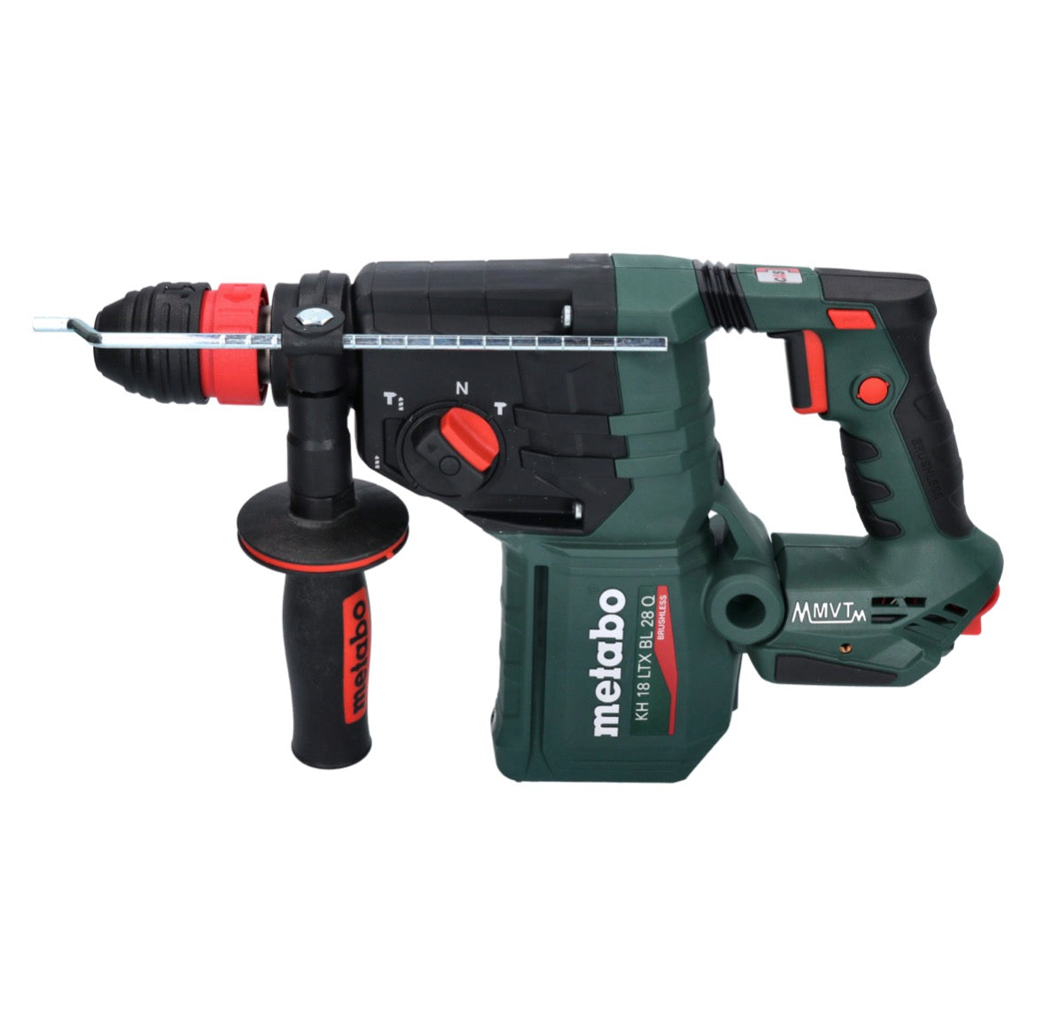 Marteau perforateur sans fil Metabo KH 18 LTX BL 28 Q 18 V 3 J SDS plus brushless + 1x batterie 4,0 Ah + metaBOX - sans chargeur