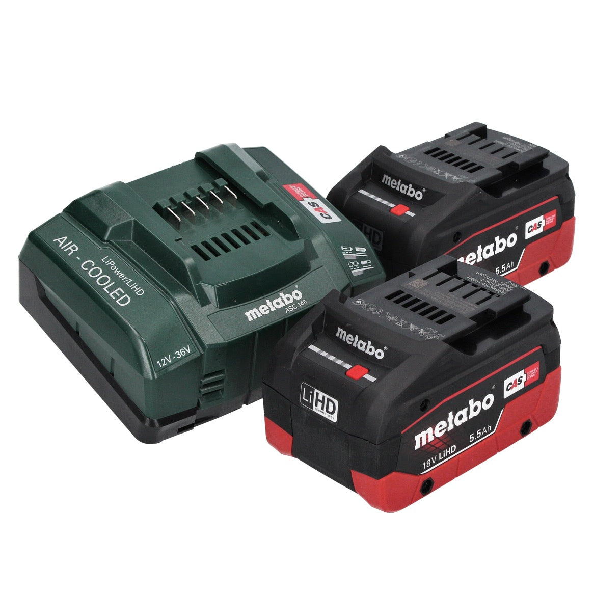 Metabo KH 18 LTX BL 28 Q Akku Bohrhammer 18 V 3 J SDS plus Brushless + 2x Akku 5,5 Ah + Ladegerät + metaBOX ( 601715660 )