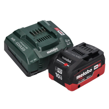 Metabo KH 18 LTX BL 28 Q Akku Bohrhammer 18 V 3 J SDS plus Brushless + 1x Akku 10,0 Ah + Ladegerät + metaBOX