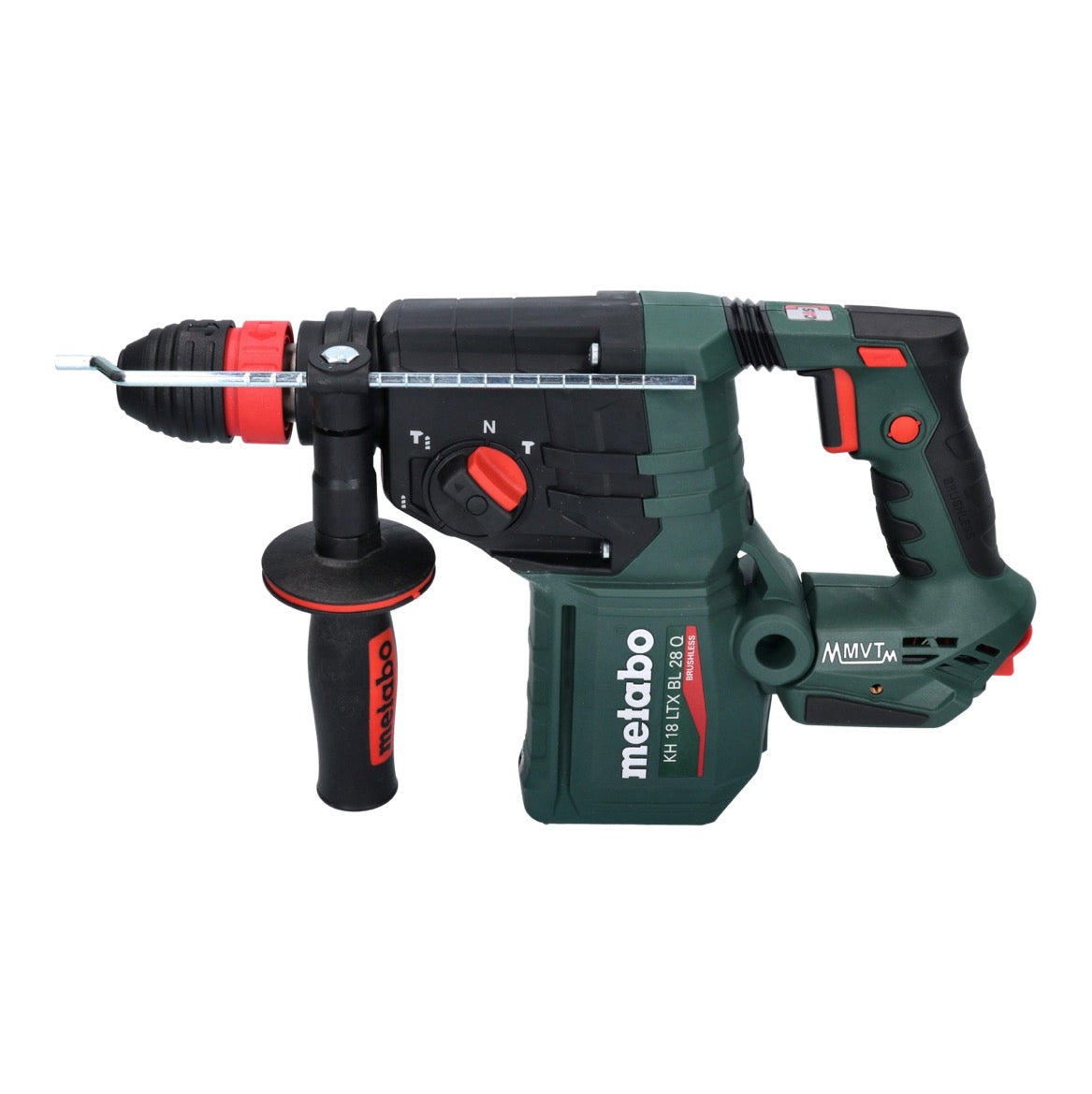 Marteau perforateur sans fil Metabo KH 18 LTX BL 28 Q 18 V 3 J SDS plus sans balais + 2 batteries 5,5 Ah + chargeur + jeu de 5 burins + metaBOX