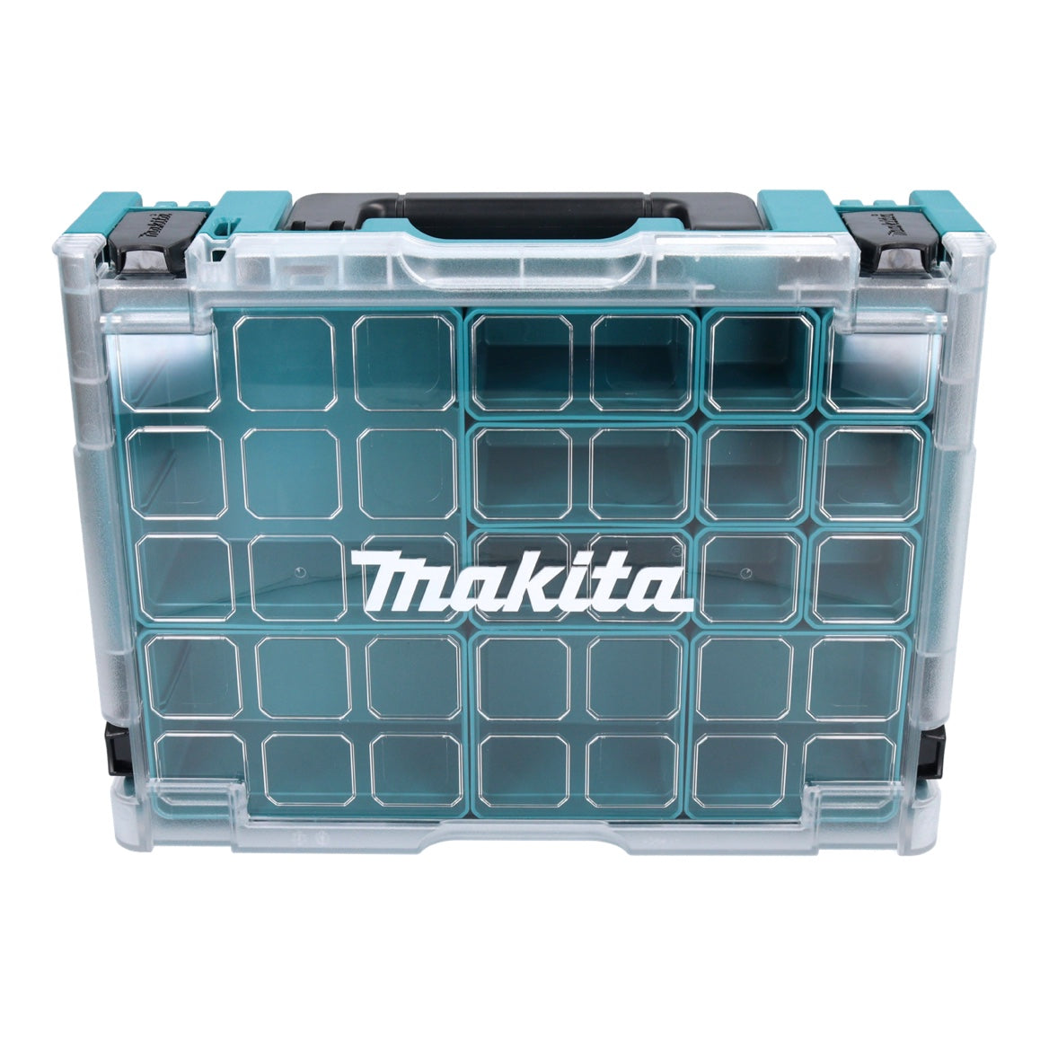 Makita MAKPAC 1 Organizer Set 2x Kleinteilekoffer 395 x 295 x 110 mm ( 2x 191X80-2 ) mit 13x Boxeinsatz