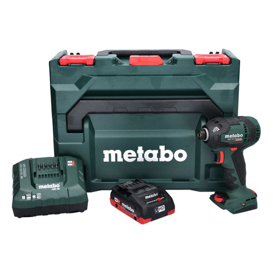 Metabo SSD 18 LTX 200 BL Akku Schlagschrauber 18 V 200 Nm 1/4" Brushless + 1x Akku 4,0 Ah + Ladegerät + metaBOX