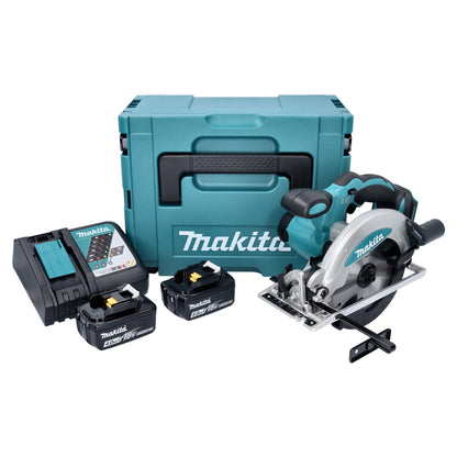 Makita DSS 610 RMJ Akku Handkreissäge 18 V 165 mm + 2x Akku 4,0 Ah + Ladegerät + Makpac - Toolbrothers