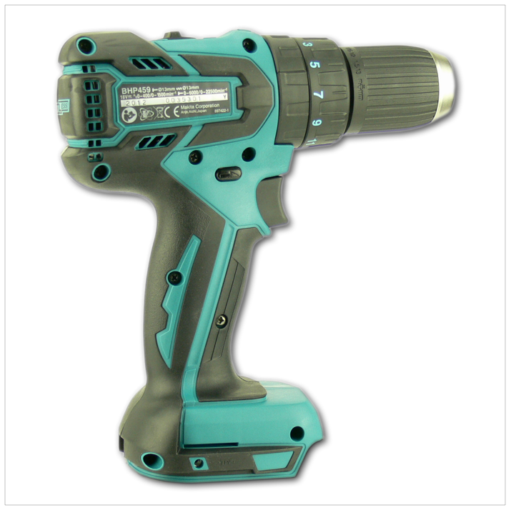 Makita BHP 459 RFJ 18 V Li-Ion Akku-Schlagbohrschrauber + 2 x Makita BL 1830 B Akku + Ladegerät + Makpac - Toolbrothers