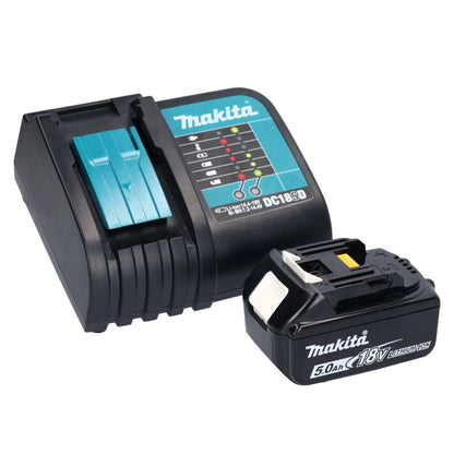 Makita DHP 453 STX5 Akku Schlagbohrschrauber 18 V 42 Nm + 1x Akku 5,0 Ah + Ladegerät + 101 tlg. Zubehör Set + Koffer - Toolbrothers