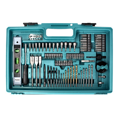 Makita DHP 456 SFX5 perceuse à percussion sans fil 18 V 50 Nm + 1 batterie 3,0 Ah + chargeur + jeu d'accessoires 101 pièces + mallette