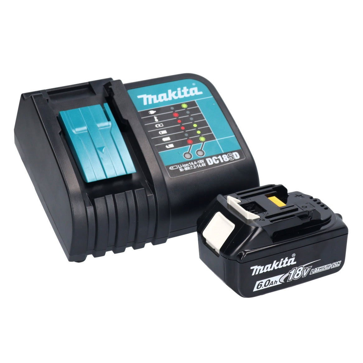 Makita DHP 456 SGX5 perceuse à percussion sans fil 18 V 50 Nm + 1 batterie 6,0 Ah + chargeur + jeu d'accessoires 101 pièces + mallette