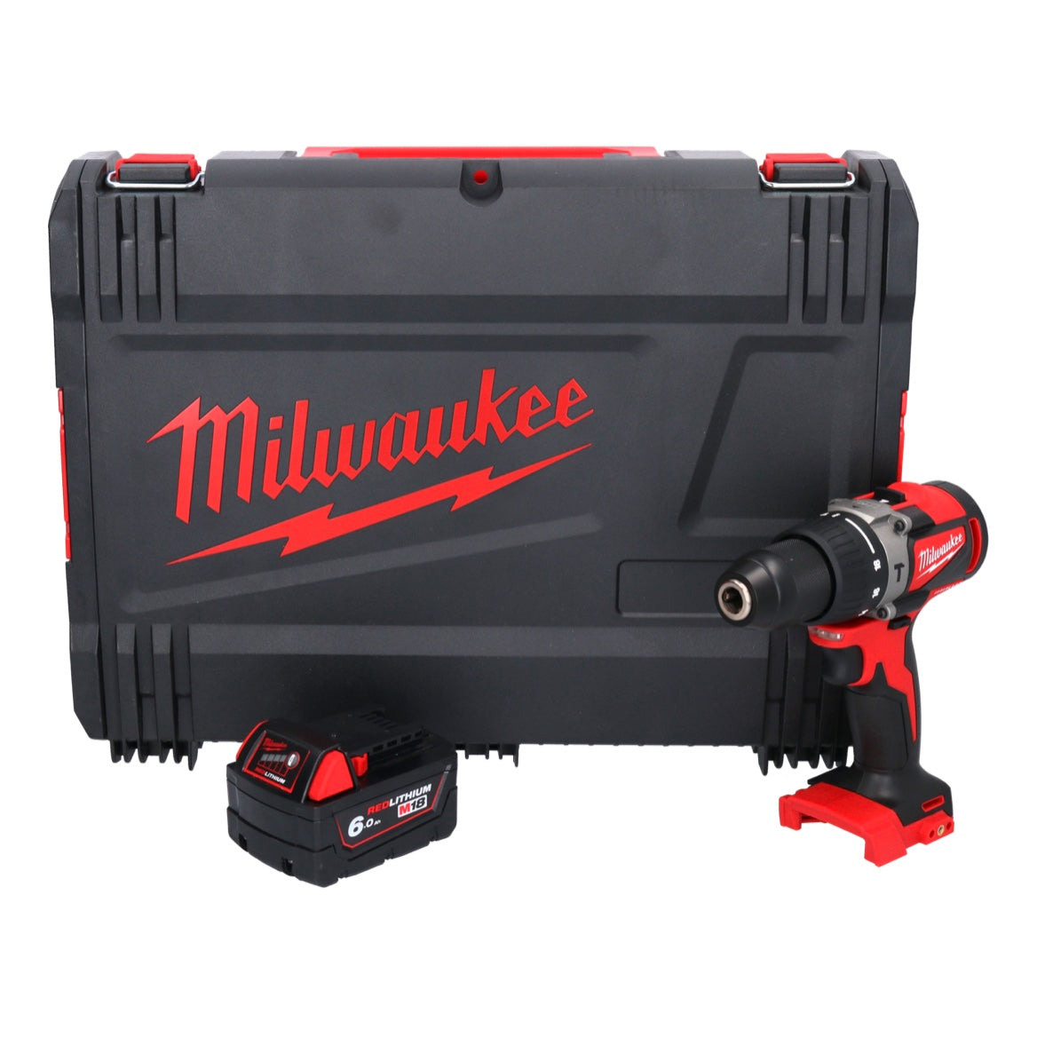 Milwaukee M18 BLPD2-601X Akku Schlagbohrschrauber 18 V 82 Nm Brushless + 1x Akku 6,0 Ah + HD Box - ohne Ladegerät