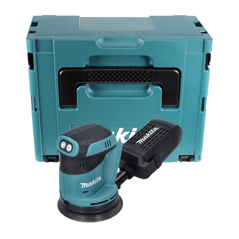 Makita DBO 180 ZJ Akku Exzenterschleifer 18 V 125 mm + Makpac - ohne Akku, ohne Ladegerät - Toolbrothers