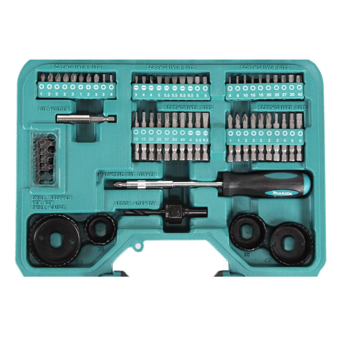 Makita P-90249 100 tlg. Bit, Bohrer & Steckschlüssel Set im Koffer - Toolbrothers