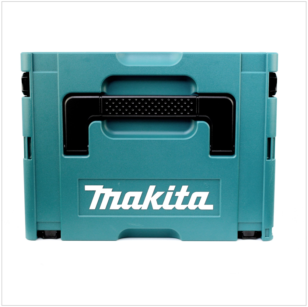 Makita BGA 452 RFJ 18V Li-ion 115 mm Akku Winkelschleifer mit 2x Makita BL1830 B Akku, Makita DC 18 RC Ladegerät, Makita Makpac Koffer Gr.2 - Toolbrothers