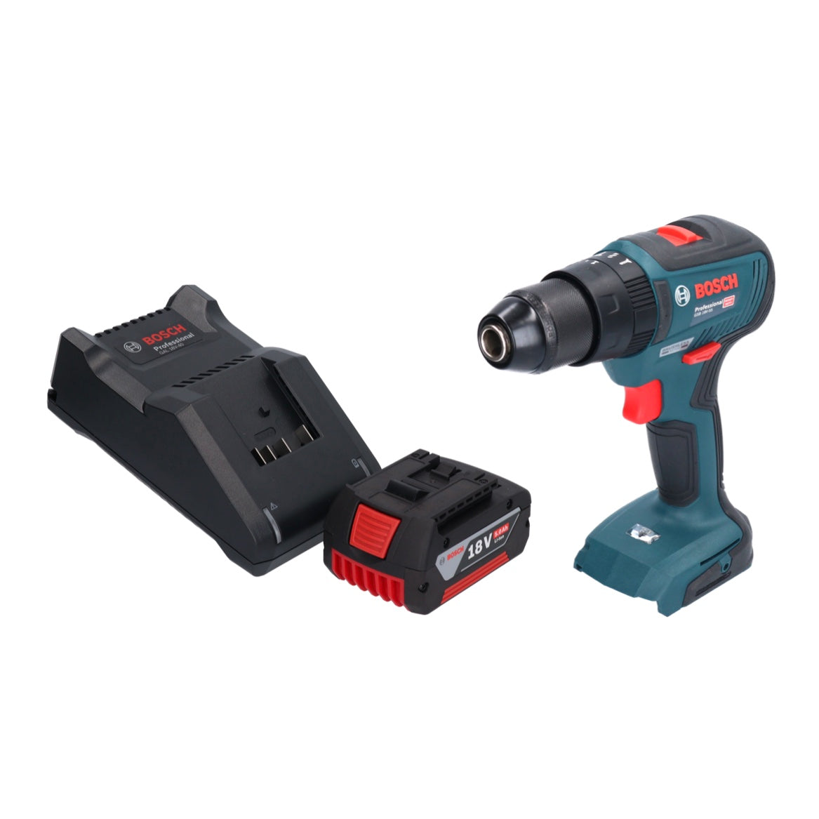 Bosch GSB 18V-55 Professional Akku Schlagbohrschrauber 18 V 55 Nm Brushless + 1x Akku 5,0 Ah + Ladegerät - Toolbrothers