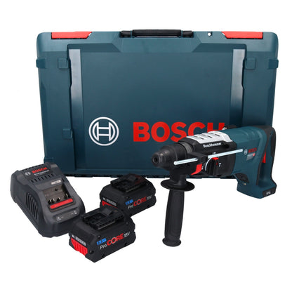 Bosch GBH 18V-28 DC Professional marteau perforateur sans fil 18 V 3,4 J SDS Plus sans balais + 2 batteries ProCORE 5,5 Ah + chargeur + XL-Boxx