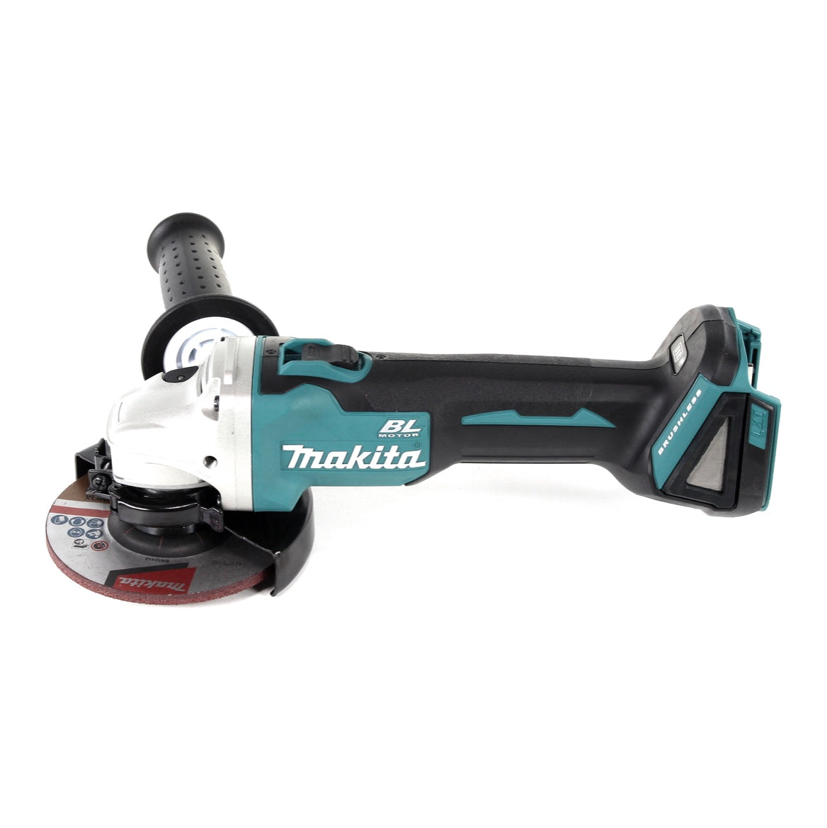 Meuleuse d'angle sur batterie Makita DGA 504 RT3J 18 V 125 mm sans balais + 3 batteries 5,0 Ah + chargeur + Makpac