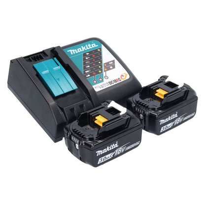 Makita DSS 610 RFJ scie circulaire sur batterie 18 V 165 mm + 2x batteries 3,0 Ah + chargeur + Makpac