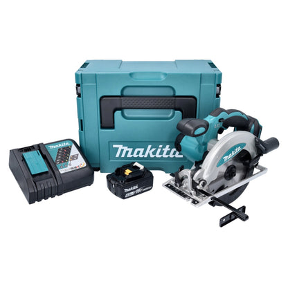 Makita DSS 610 RG1J scie circulaire à main sur batterie 18 V 165 mm + 1x batterie 6,0 Ah + chargeur + Makpac