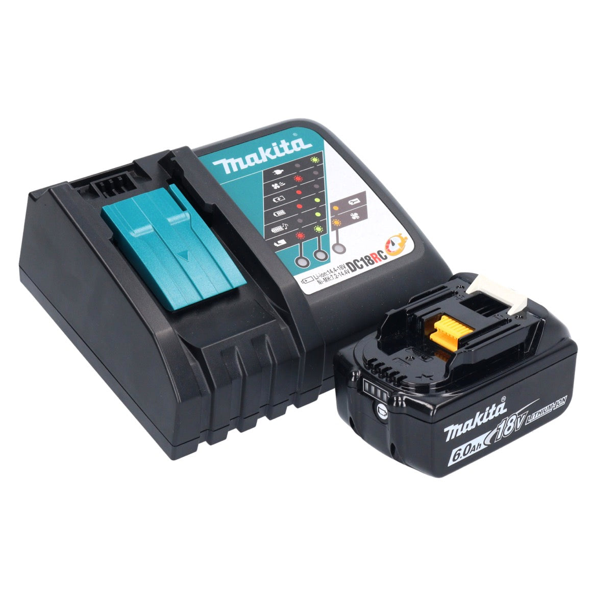 Makita DSS 610 RG1J scie circulaire à main sur batterie 18 V 165 mm + 1x batterie 6,0 Ah + chargeur + Makpac