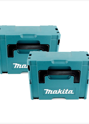 2x Makita Kunststoff Werkzeug Koffer MAKPAC 2 - ohne Einlage - Toolbrothers