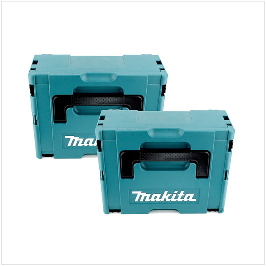 2x Makita Kunststoff Werkzeug Koffer MAKPAC 2 - ohne Einlage - Toolbrothers