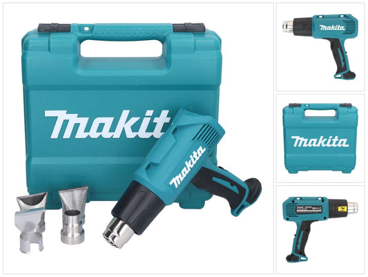 Pistolet à air chaud Makita HG 6030 K 1800 W 50 - 600 °C + 4x buses + mallette