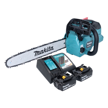 Tronçonneuse à batterie Makita DUC 406 RFB 36 V (2x 18 V) 40 cm sans balais + 2x batterie 3,0 Ah + chargeur