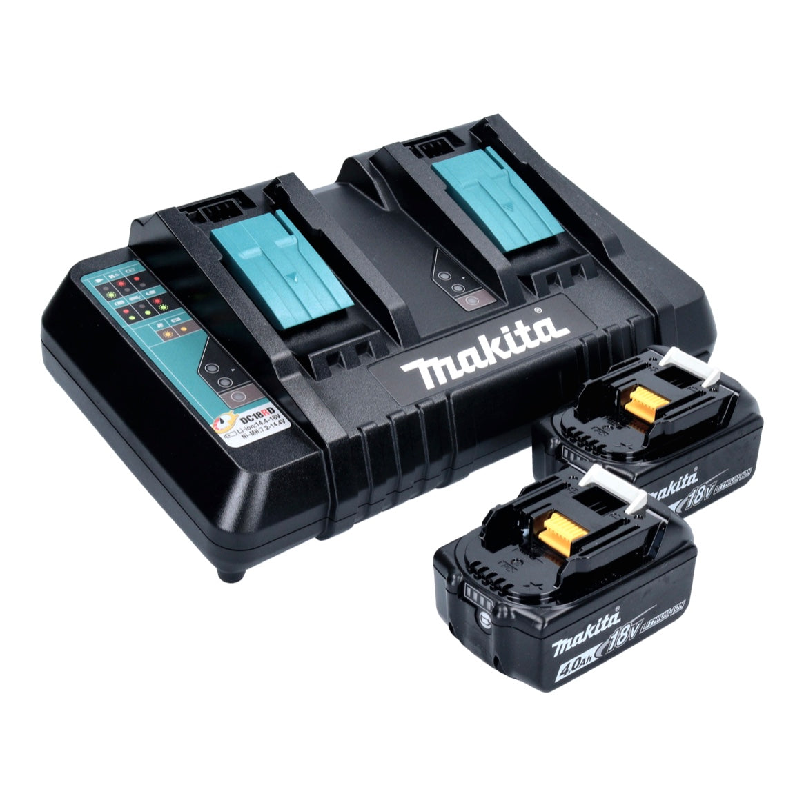 Tronçonneuse à batterie Makita DUC 406 PMB 36 V (2x 18 V) 40 cm sans balais + 2x batterie 4,0 Ah + double chargeur