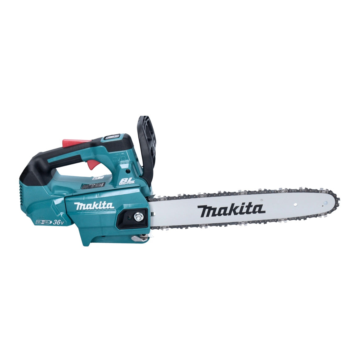 Tronçonneuse à batterie Makita DUC 356 FB 36 V (2x 18 V) 35 cm sans balais + 2x batterie 3,0 Ah - sans chargeur