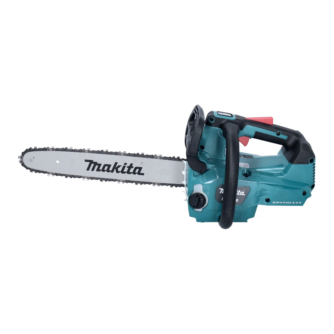 Makita DUC 356 PFB Akku Kettensäge 36 V ( 2x 18 V ) 35 cm Brushless + 2x Akku 3,0 Ah + Doppelladegerät