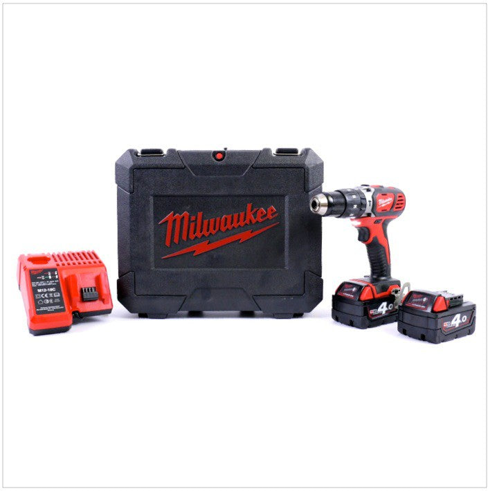 Milwaukee M18 BDD 402C 18V Li-ion Akku-Bohrschrauber + 2x Milwaukee Akku, Ladegerät, Koffer - Toolbrothers