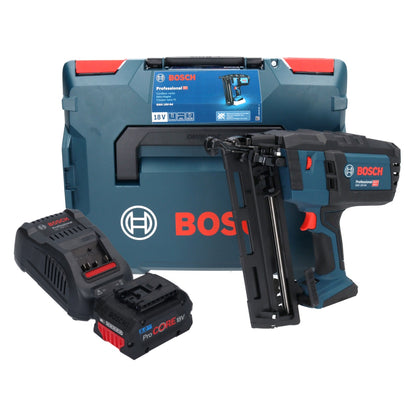 Bosch GNH 18V-64 Akku Nagler 18 V 64 mm 1,6 mm + 1x ProCORE Akku 8,0 Ah + Ladegerät + L-Boxx