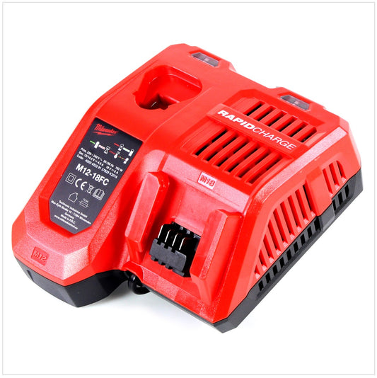 Milwaukee M12-18FC Schnell Ladegerät Universal für 12, 14 und 18 Volt Li-Ion Akkus ( 4932451079 / 4932451080 ) - Toolbrothers