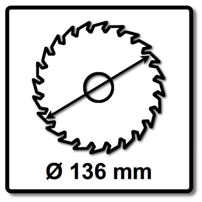 Makita CCM13625E SPECIALIZED EFFICUT lame de scie 4 pièces (4x E-12120) 136 x 1,4 x 20 mm 25 dents pour le bois