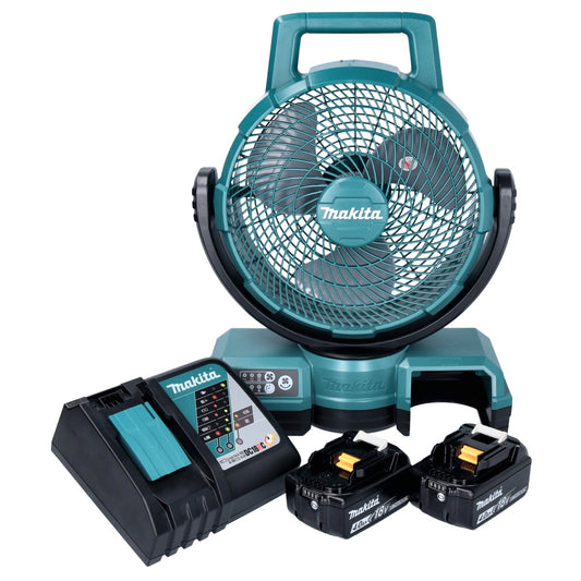 Makita DCF 203 RM Akku Lüfter Ventilator 14,4 V - 18 V + 2x Akku 4,0 Ah + Ladegerät