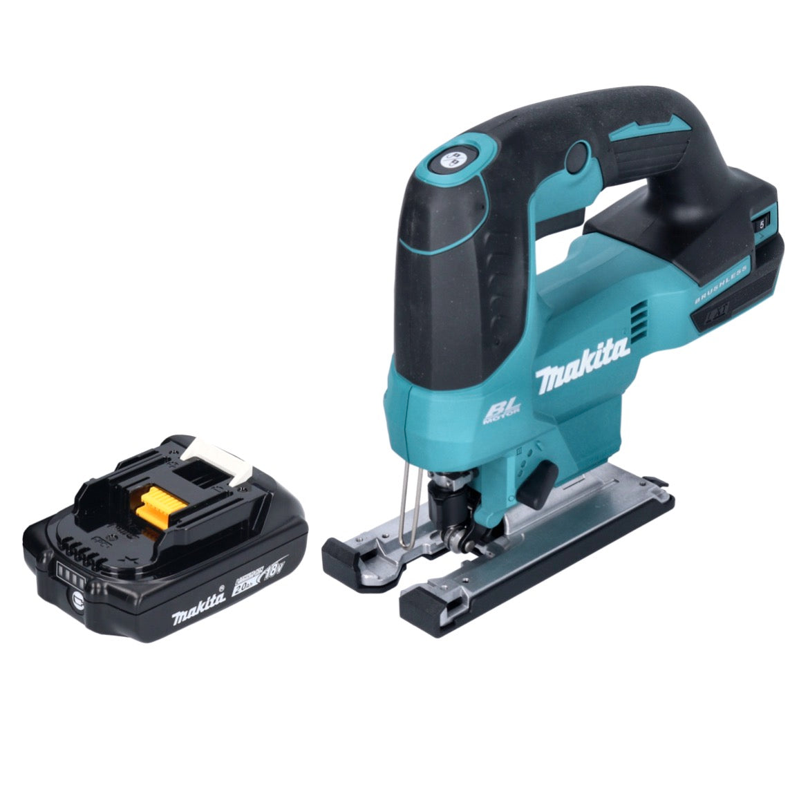 Makita DJV 184 A1 scie sauteuse pendulaire sur batterie 18 V sans balais + 1x batterie 2,0 Ah - sans chargeur