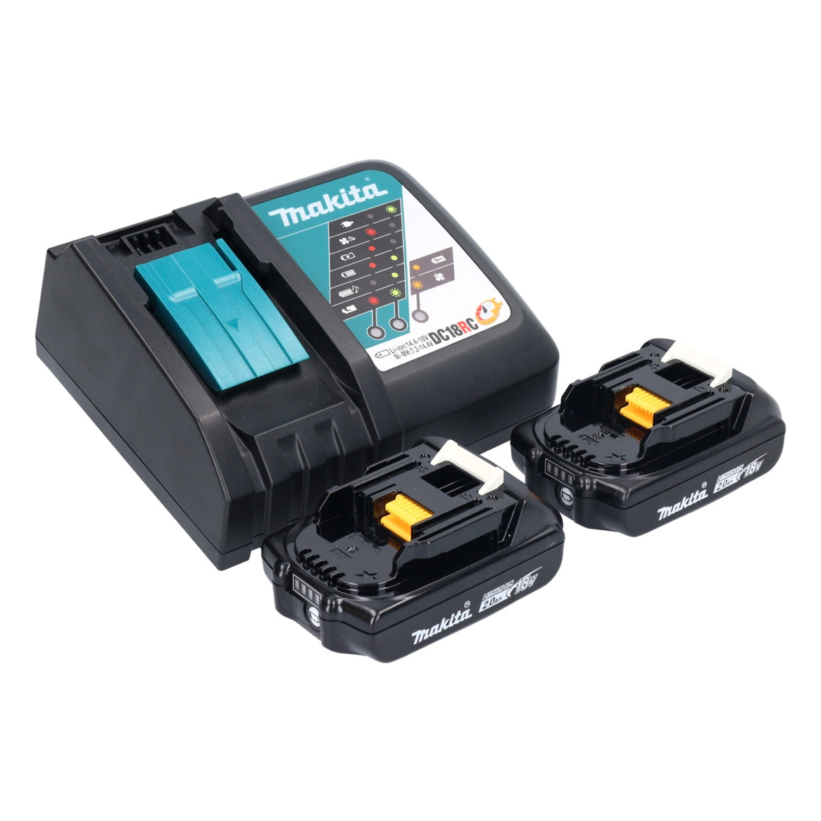 Makita DJV 184 RAJ scie sauteuse pendulaire sans balais à batterie 18 V + 2x batteries 2,0 Ah + chargeur + Makpac