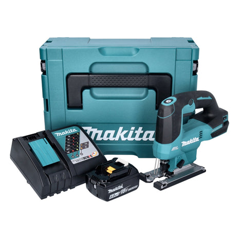 Makita DJV 184 RG1J Akku Pendelhub Stichsäge 18 V Brushless + 1x Akku 6,0 Ah + Ladegerät + Makpac - Toolbrothers