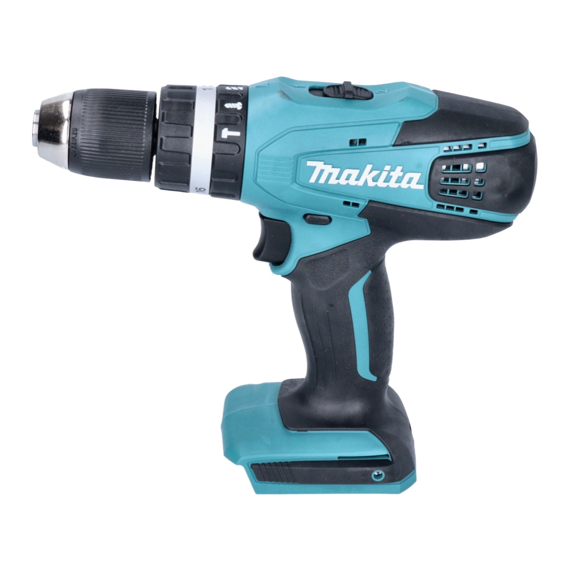 Coupe-bordure sur batterie Makita UR 180 DZ 18 V 260 mm série G + perceuse à percussion sur batterie HP 457 DWE10 18 V 42 Nm + 2 batteries 1,5 Ah + chargeur + jeu de 74 embouts de forage