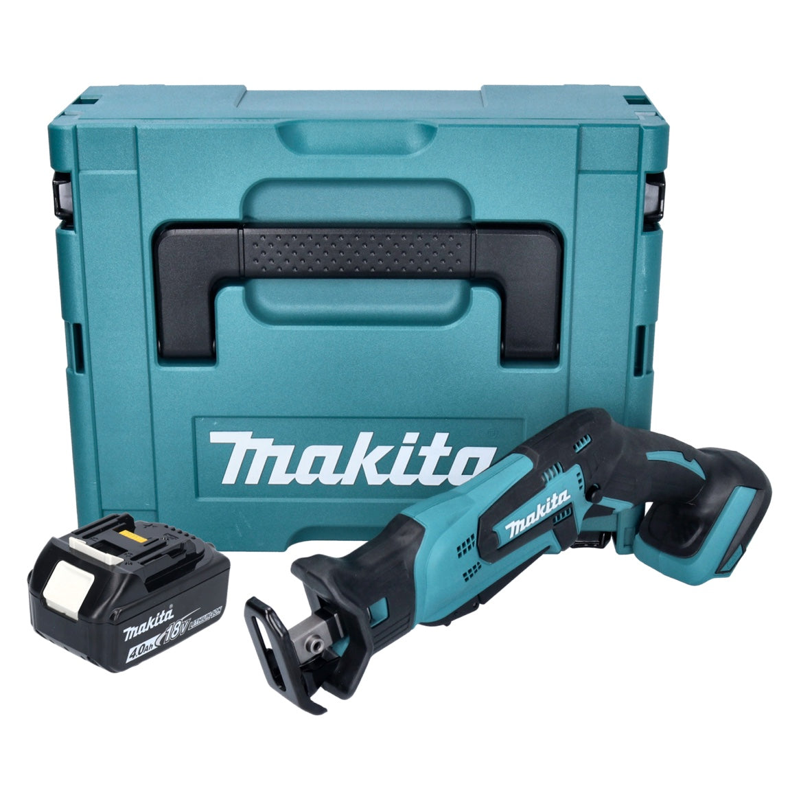 Makita DJR 185 M1J Akku Recipro Säbelsäge 18 V + 1x Akku 4,0 Ah + Makpac - ohne Ladegerät