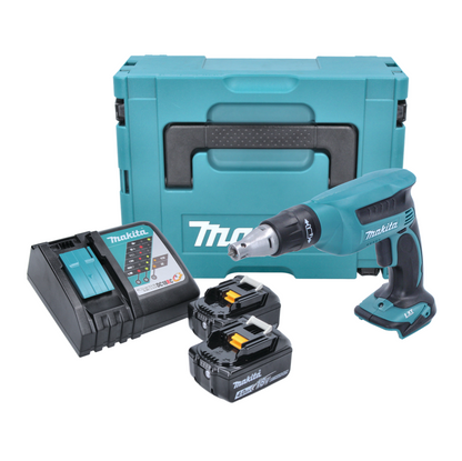 Makita DFS 451 RMJ Akku Schnellbauschrauber 18 V 4000 U/min + 2x Akku 4,0 Ah + Ladegerät + Makpac - Toolbrothers