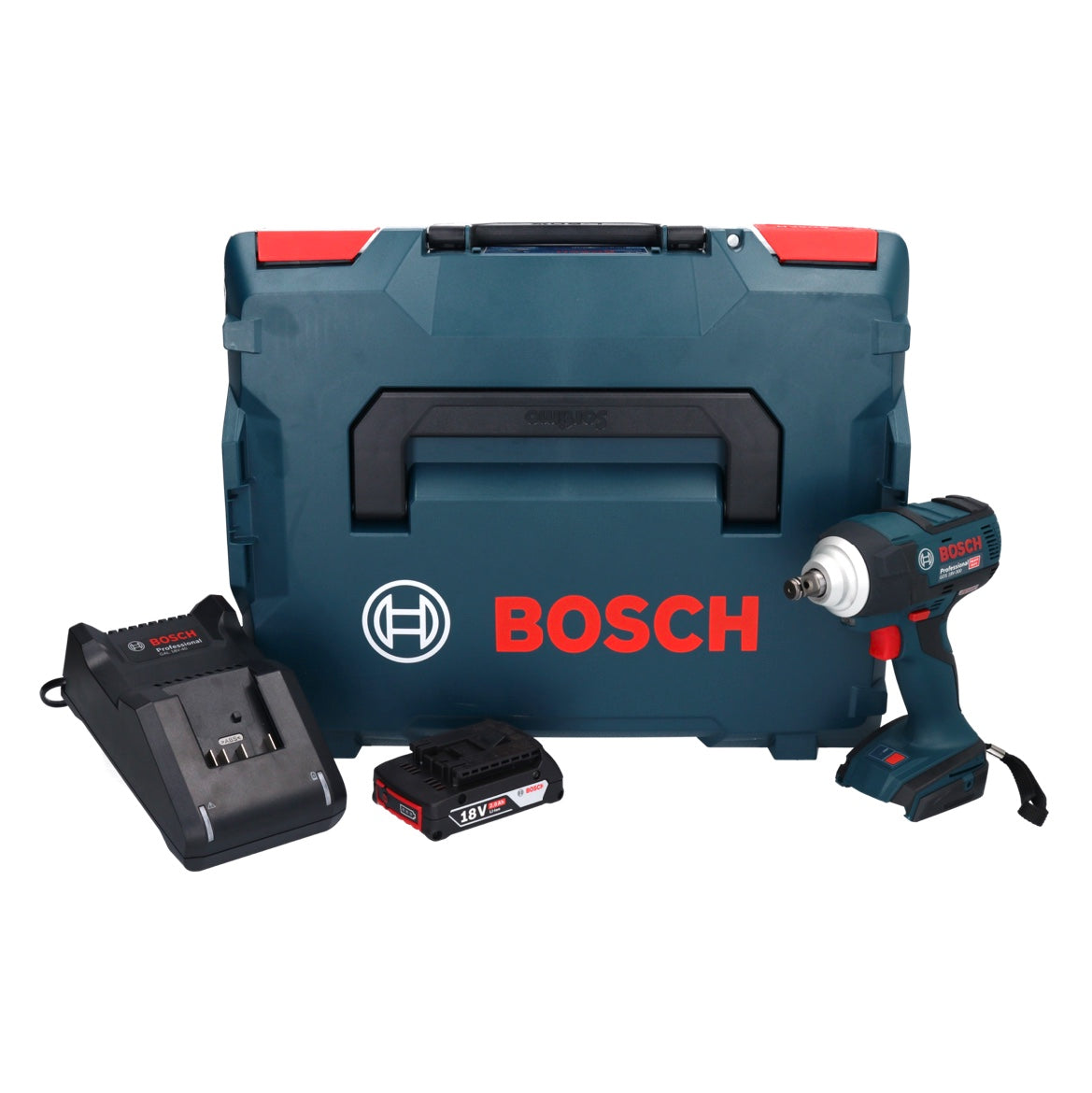 Bosch GDS 18V-300  Akku Schlagschrauber 18 V 300 Nm 1/2" Brushless + 1x Akku 2,0 Ah + Ladegerät + L-Boxx - Toolbrothers