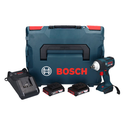 Bosch GDS 18V-300  Akku Schlagschrauber 18 V 300 Nm 1/2" Brushless + 2x Akku 2,0 Ah + Ladegerät + L-Boxx - Toolbrothers