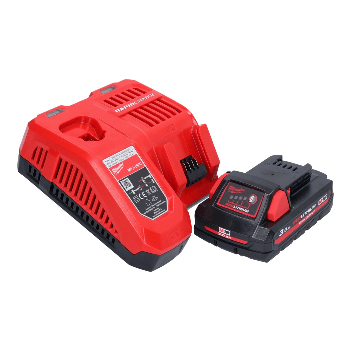 Meuleuse d'angle sur batterie Milwaukee M18 FSAGV115XPDB-301 18 V 115 mm sans balais + 1x batterie 3,0 Ah + chargeur